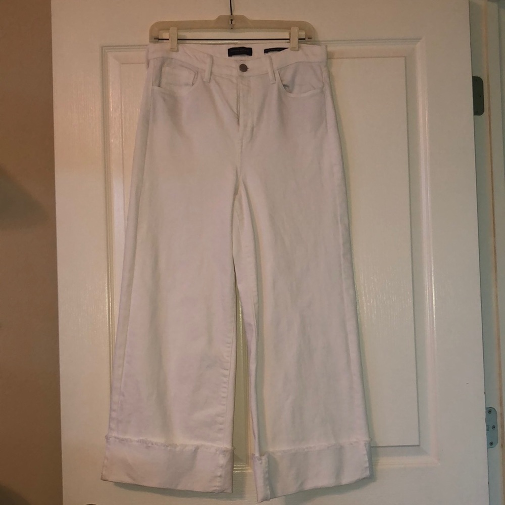 Banana Republic High Rise Wide Leg Crop Jeans